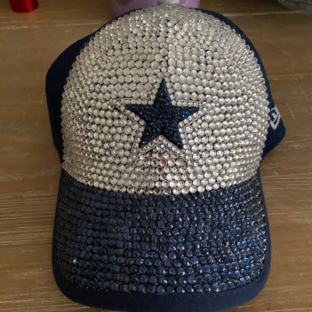 Dallas Cowboys handmade bling stretch cap